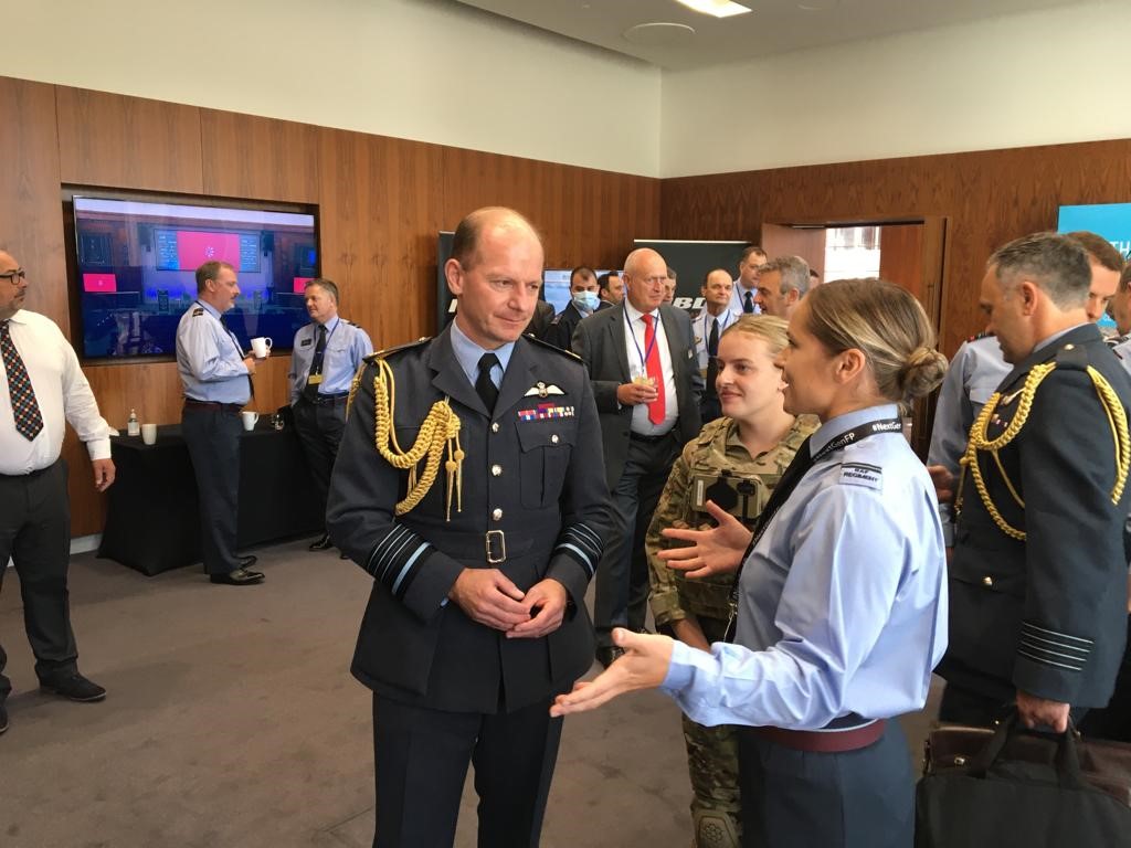 CAS speaking with RAF Regiment and RAF Police at the Conference